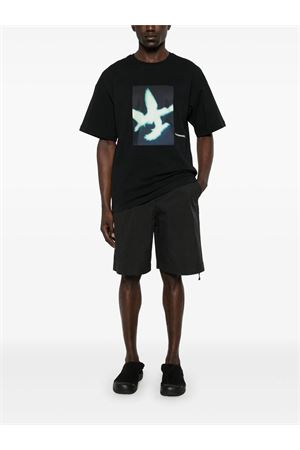T-shirt in cotone nero OAMC PEACEMAKER | PCM1OT02FJE002099